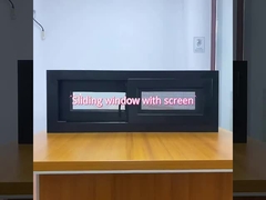 Dwukrotnie oświetlone okna aluminiowe z powłoką powlekaną aluminiową